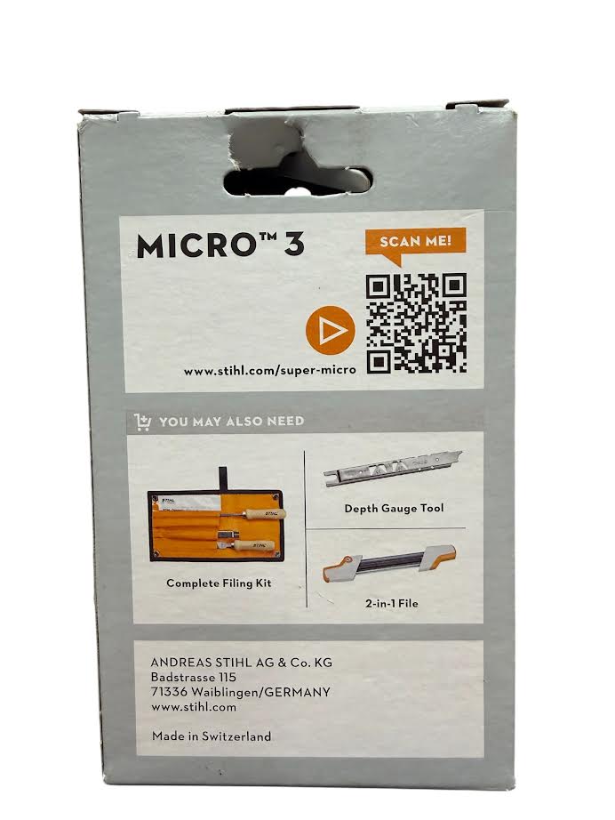 3636 005 0061 Stihl 63PM3 Picco Micro 18" Chainsaw Chain — 61 Drive Links Semi-Chisel Genuine OEM Part