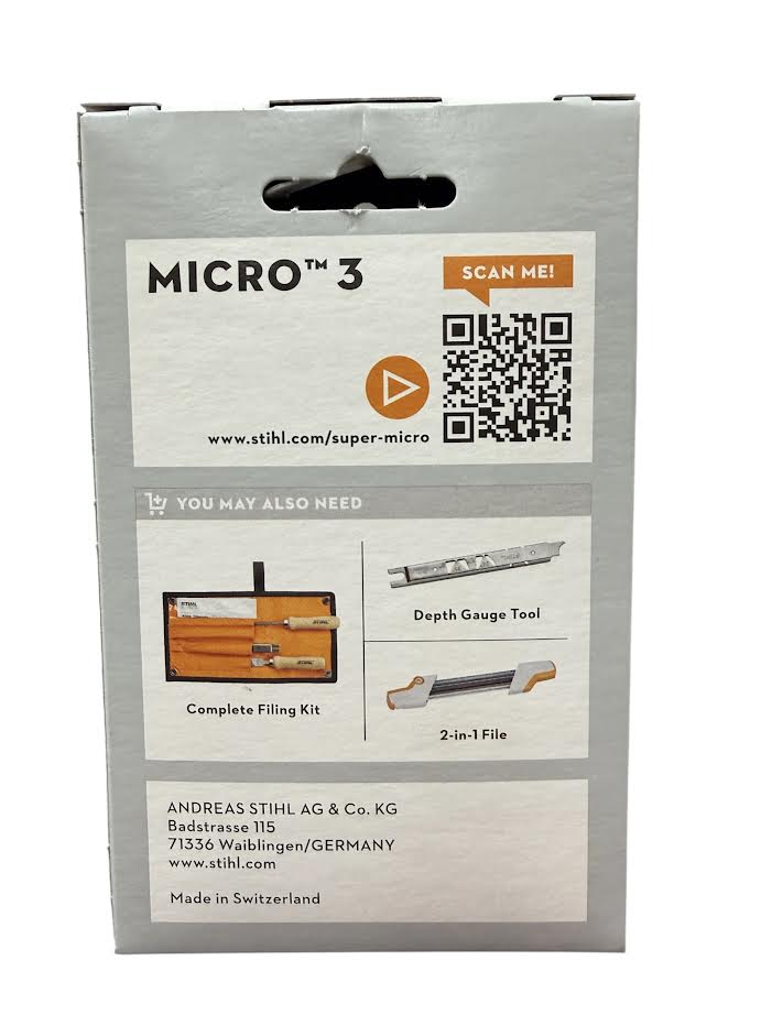 3636 005 0044 Stihl Picco 12" Chainsaw Chain — 44 Drive Links Semi-Chisel Genuine OEM Part