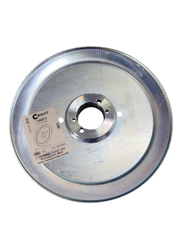71460213 – Pulley, Deep, Single Split, B Section, H Bushing x 9-1/8" – Wright® (Genuine OEM Part)