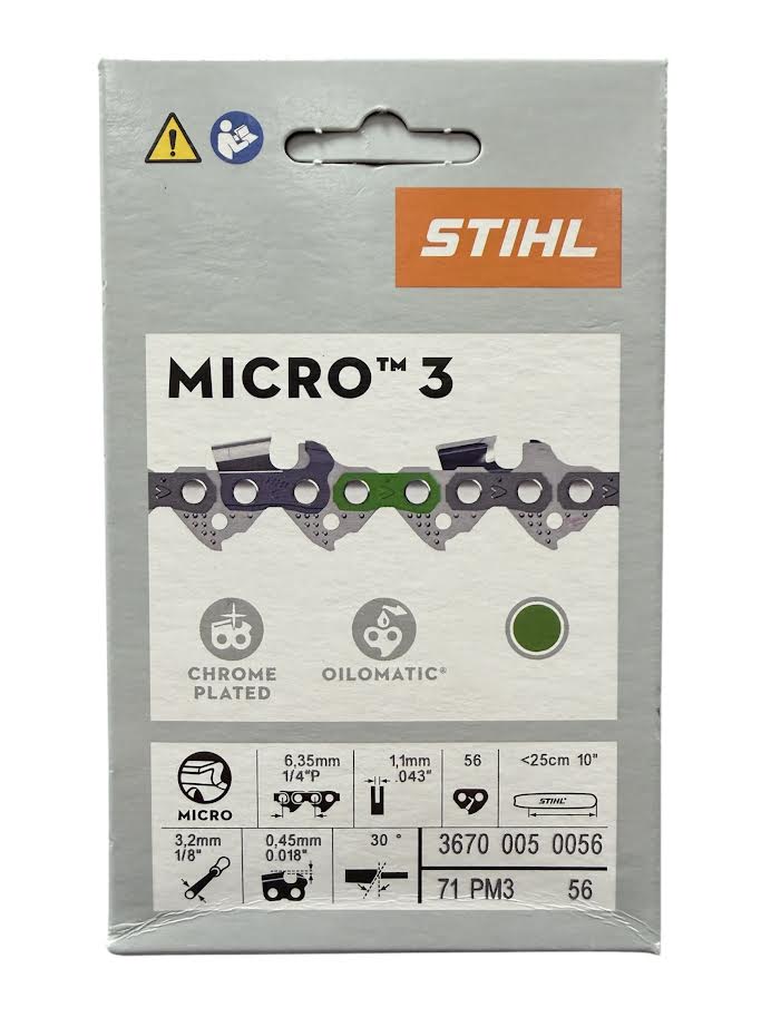 3670 005 0056 Stihl 71PM3 Picco Micro Chainsaw Chain — 56 Drive