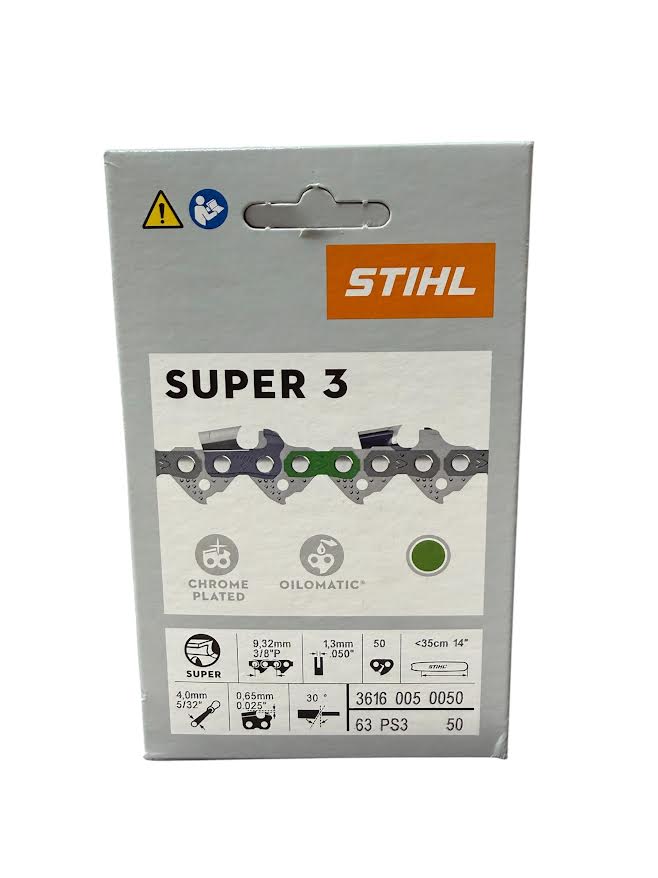 3616 005 0050 Stihl 63PS3 14" Chainsaw Chain — 50 Drive Links 3/8P .050 Genuine OEM Replacement