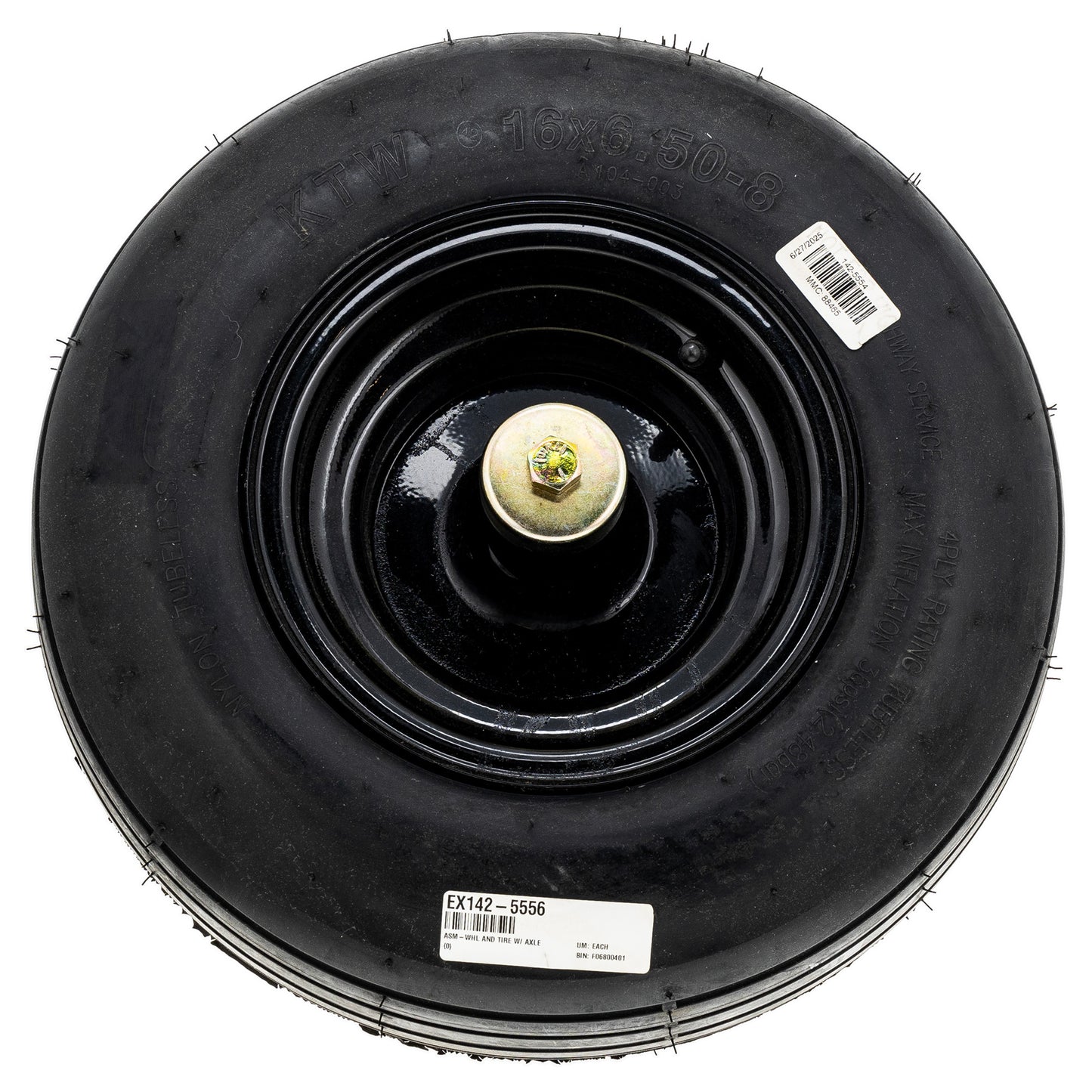 142-5556 – Caster Wheel and Tire Assembly with Axle (Genuine Toro OEM Part)