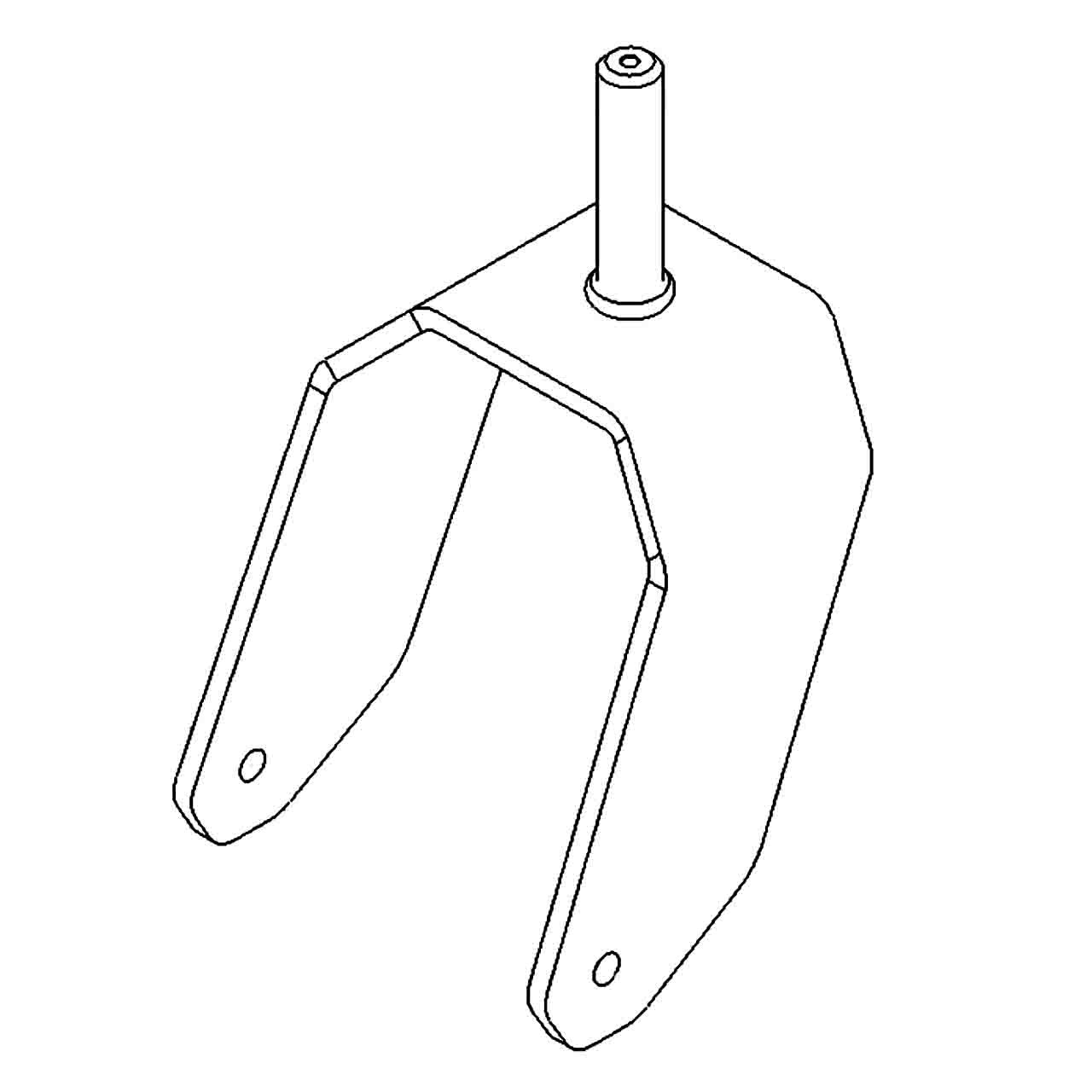 147-0295-01 – Toro 15-Inch Caster Fork (Genuine Toro OEM Part)
