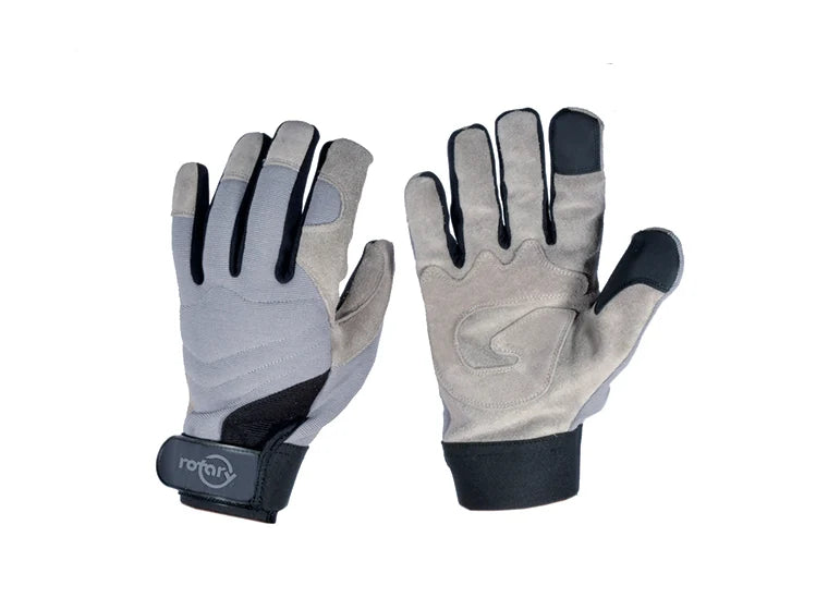 Rotary 16690 Landscaping Gloves – Premium Cowhide Leather, Large | Heavy-Duty Work Gloves
