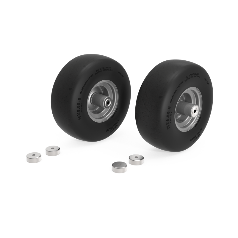 79214300 15 x 6.00 - 6 SEMI PNEUMATIC WHEEL KIT (2PC IN THE BOX)