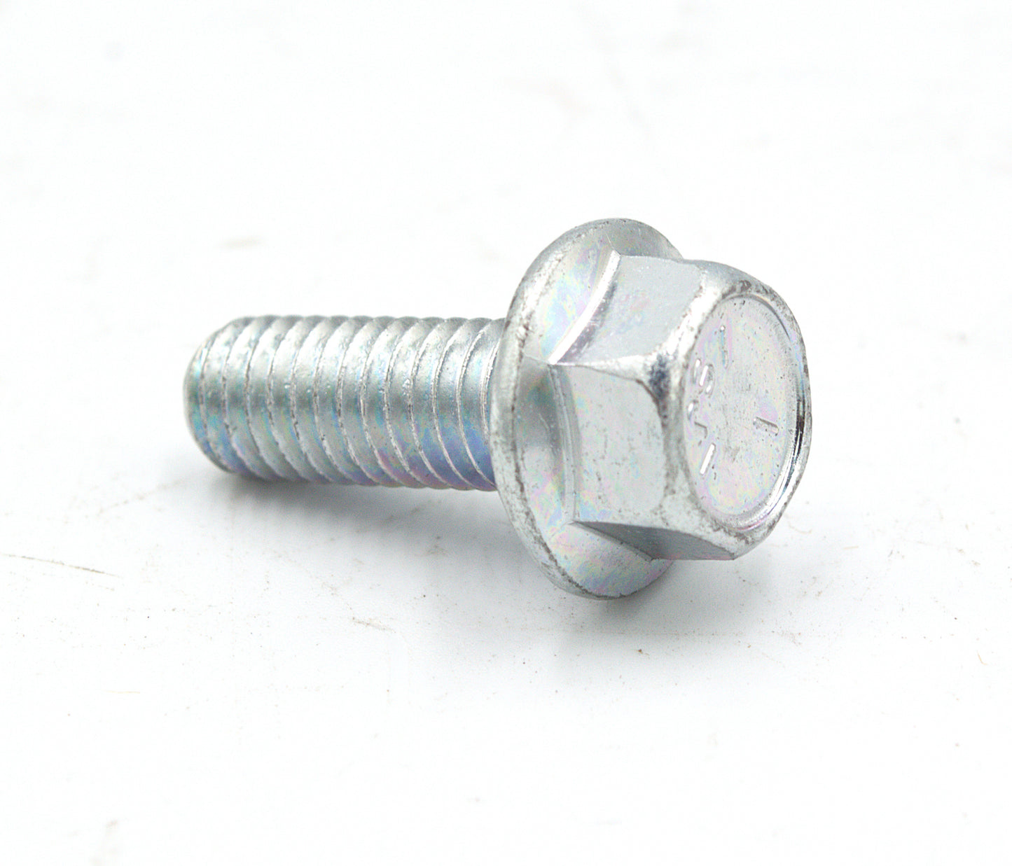 S04017-27 – SCAG 3/8"-16 x 1" Serrated Flange Hex Cap Screw, Zinc (Genuine OEM Part)