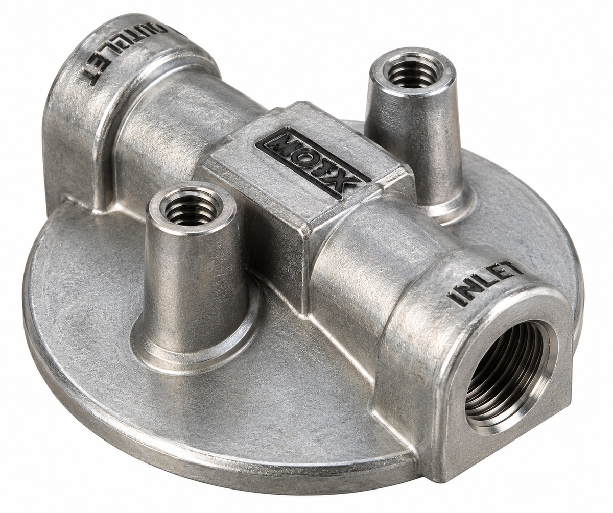 34490001 – Hydro Oil Filter Housing Block (Genuine Scag OEM Hydraulic Filter Mount)