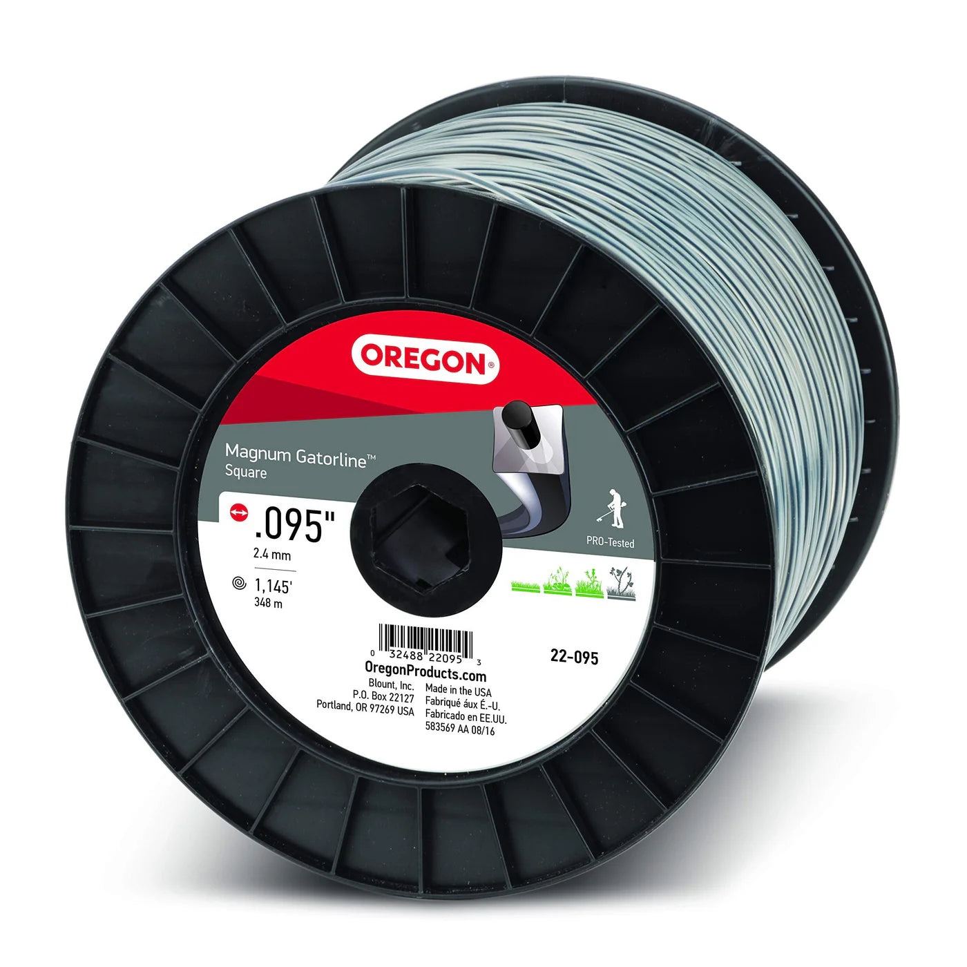 SQUARE MAGNUM GATORLINE .095 5LB SPOOL 22-095