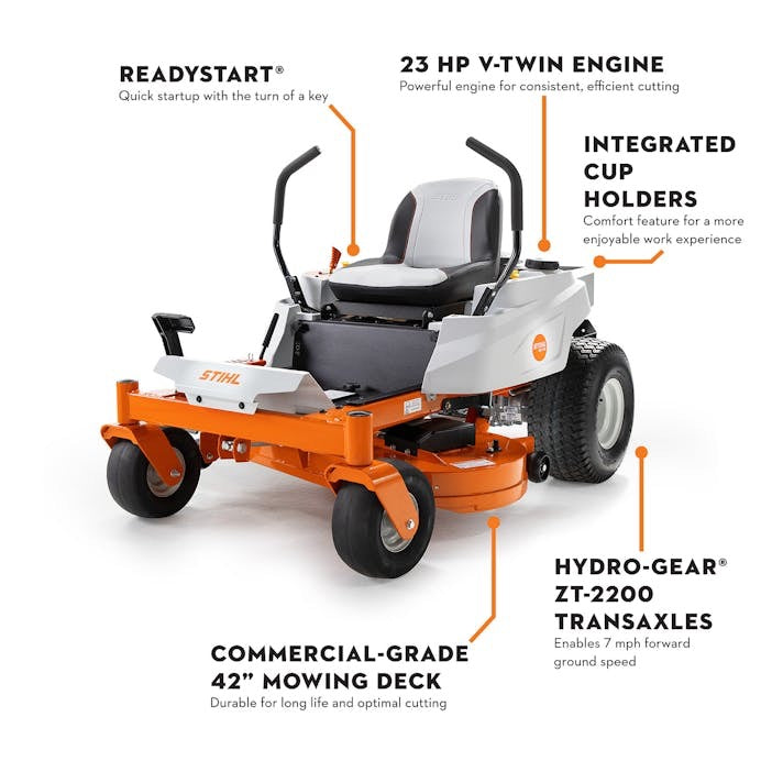 Stihl RZ142 Lawn Mower Bundle + Trimmer FS56+ Blower BG50