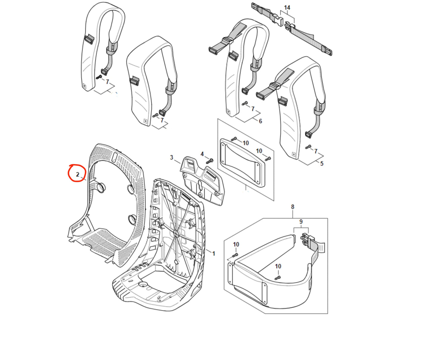 4283 706 8000 – STIHL Fan Grill (BR 800 C-E)