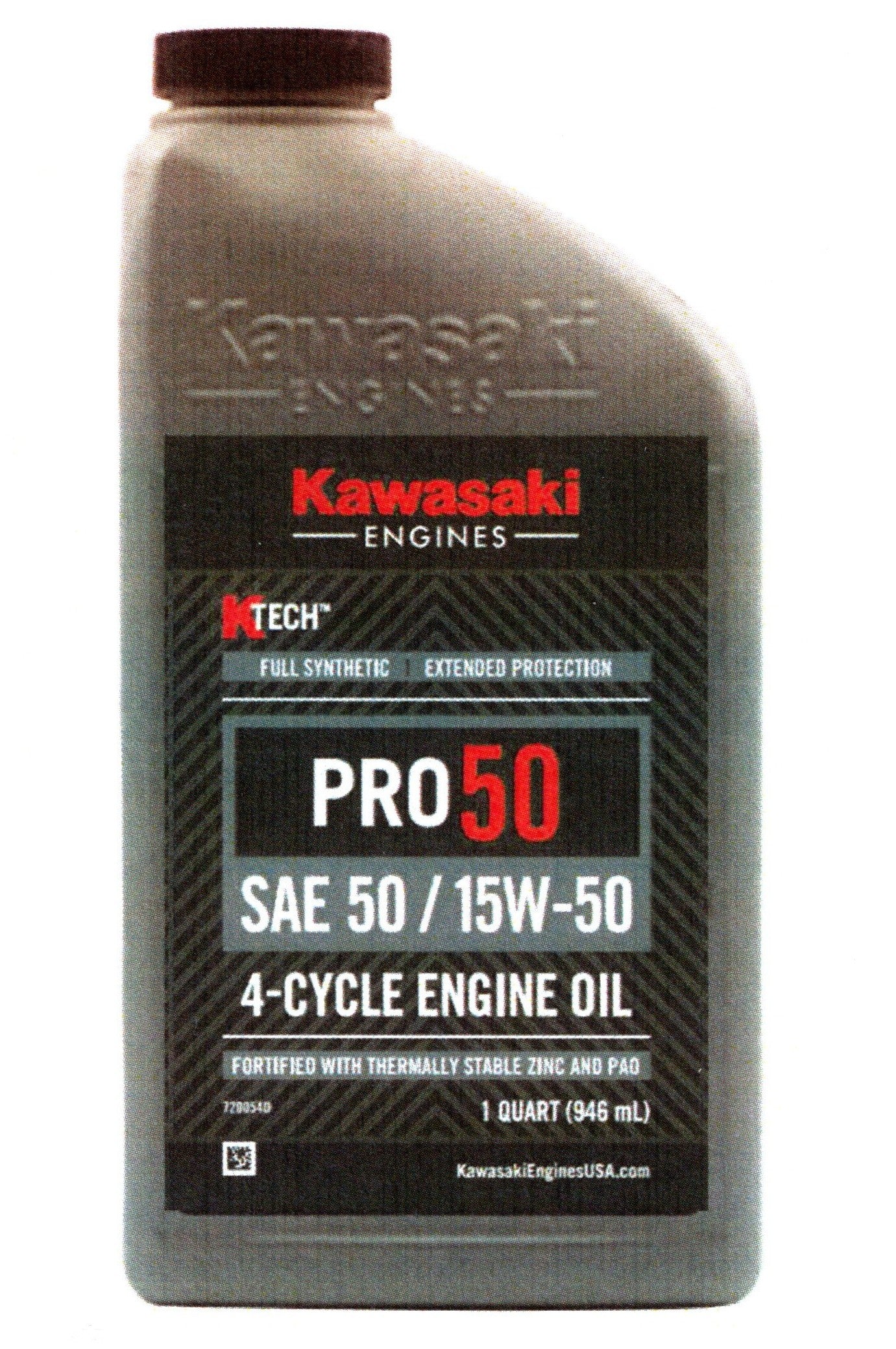 Kawasaki 99969-6700 KTECH™ PRO 50 15W-50 Full Synthetic 4-Cycle Engine Oil | 1 Quart OEM Engine Oil