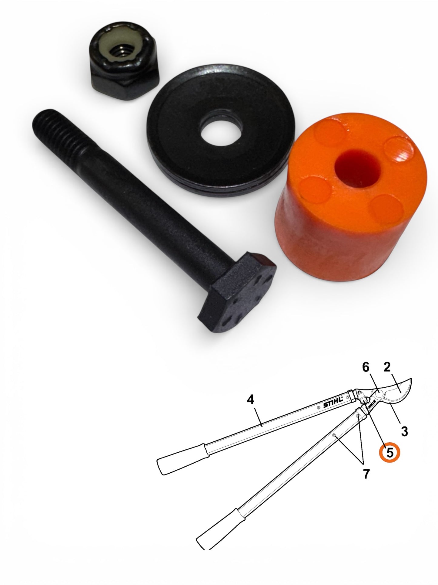 0000 882 1501 – STIHL Bumper Assembly (Includes Locknut)