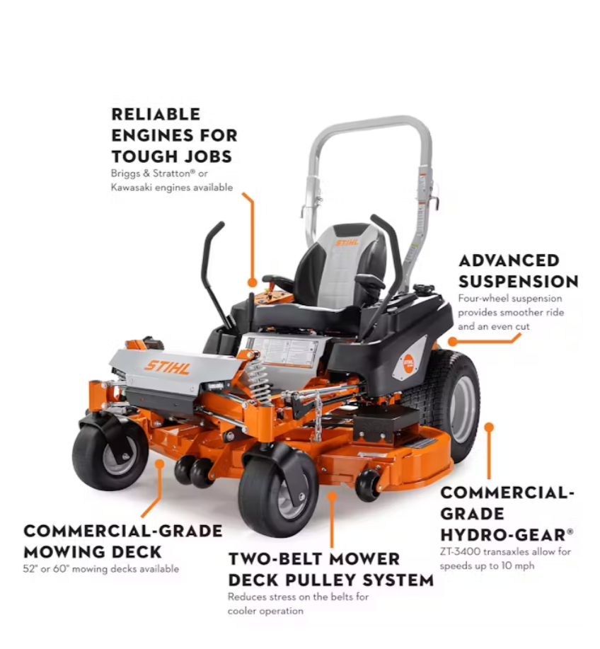 STIHL® RZ 560 K – 60" DECK ZERO-TURN LAWN MOWER