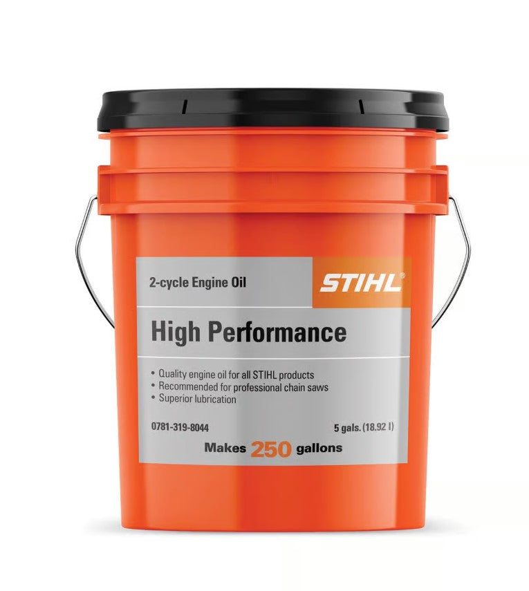 0781 319 8044 – STIHL® 2-Cycle Engine Oil (Orange Bucket, 5-Gallon Pail)