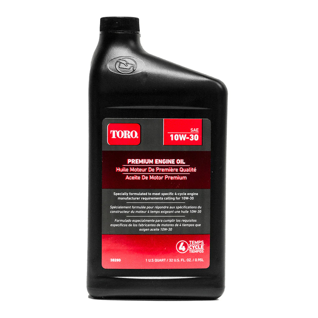 38280 Toro Premium SAE 10W-30 Oil - 4 Cycle Engine Oil 1 Quart