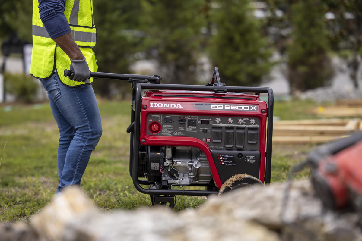 Honda EB6500 Generator – 6500W Industrial Portable Gas Generator | GX390 Engine | OSHA-Compliant