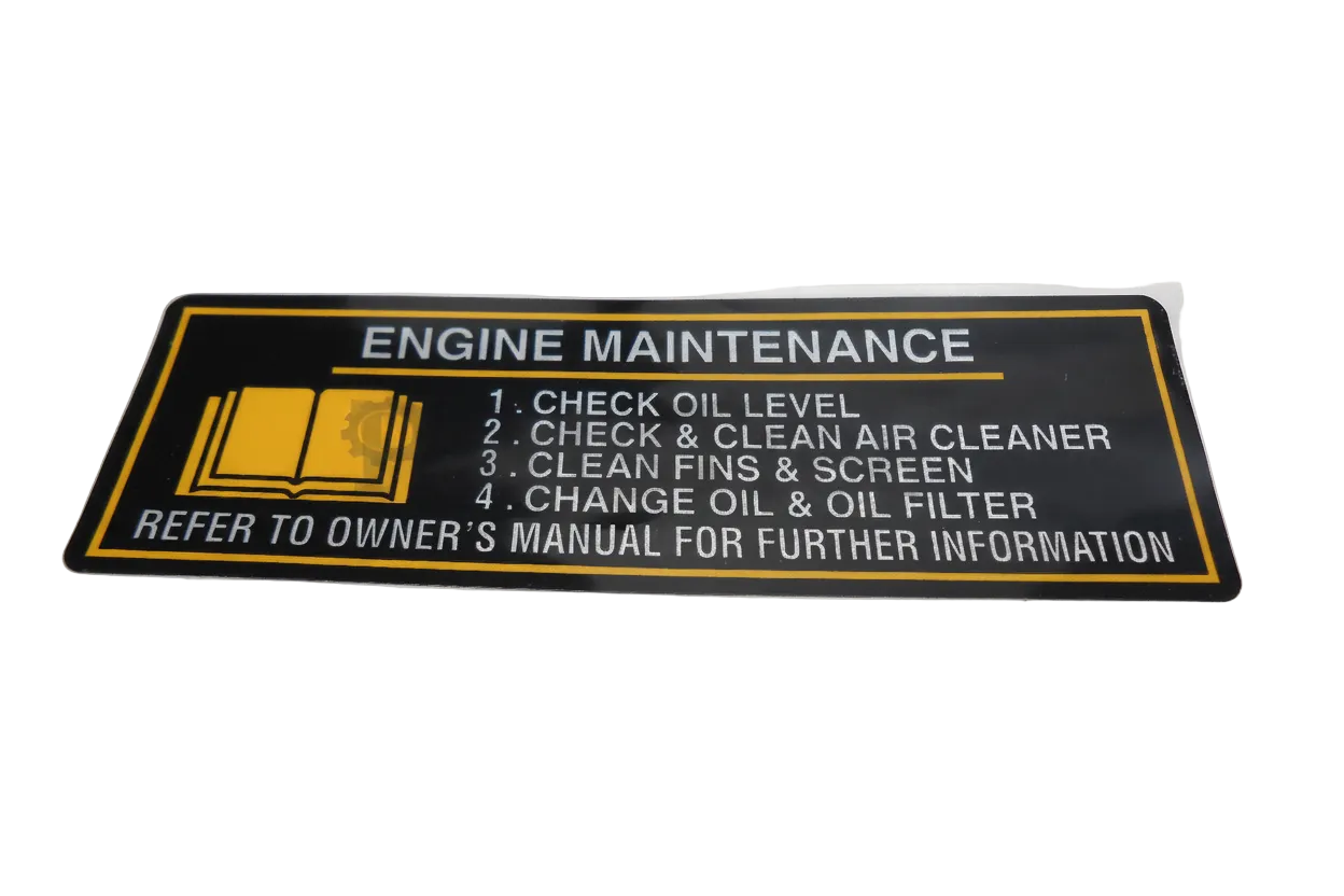 56033-7001 – Kawasaki Manual Label (OEM-Spec)