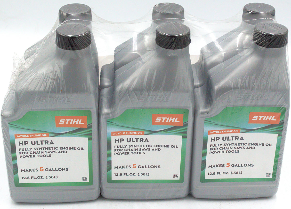 0781 313 8012 – STIHL HP Ultra 2-Cycle Engine Oil, 5 Gallon (Gray Bottle) – 6 Pack