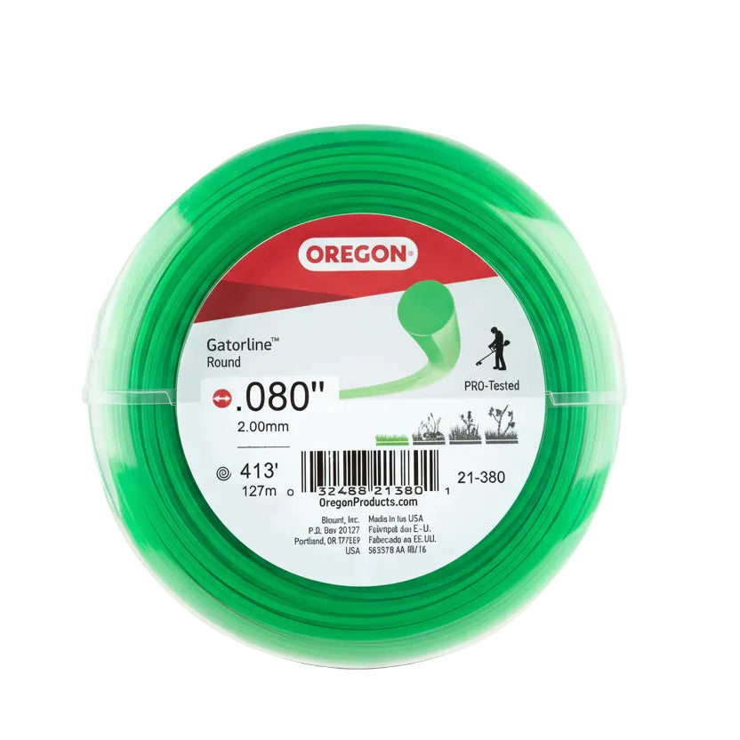 21-380 Gatorline Round String Trimmer Line .080″ – 1 lb Donut Spool (Genuine OEM Oregon Part)