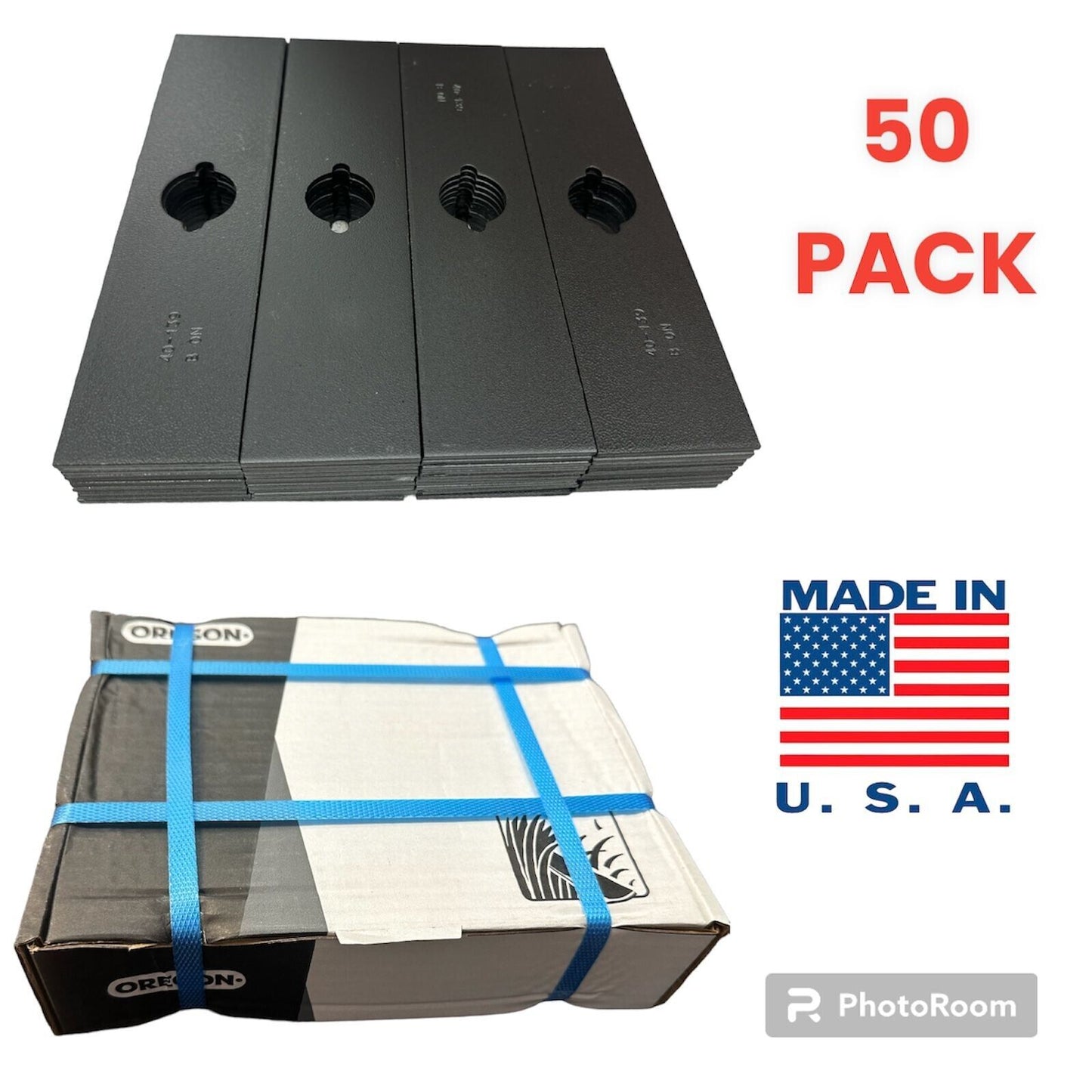 (50)Edger Blades Part#6477 8"x2" Fits STIHL ECHO HUSQVARNA RYOBI RED MAX