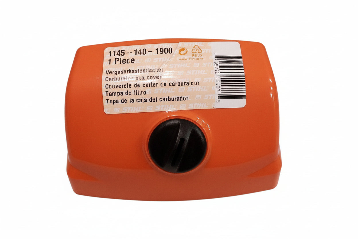 1145 140 1900 – STIHL Carburetor Box Cover for MS 201 Chainsaw (Genuine OEM Part)