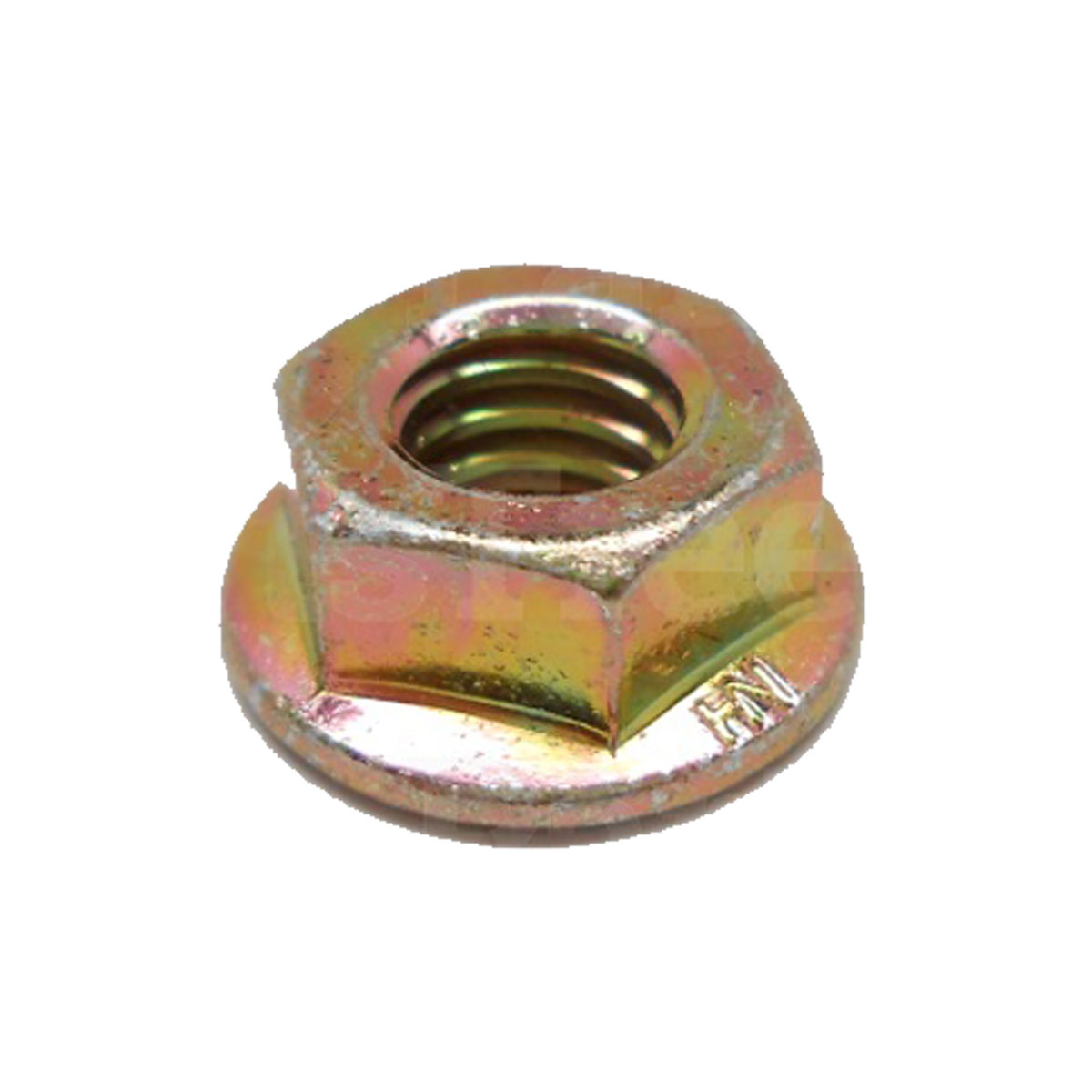S04019-03 – SCAG 5/16"-18 Serrated Flange Hex Nut, Zinc (Genuine OEM Part)
