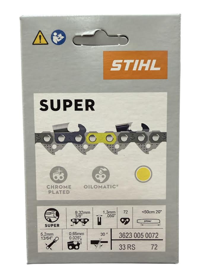 3623 005 0072 Stihl 33RS 20" Chainsaw Chain — 72 Drive Links Rapid™ Super Genuine OEM Part
