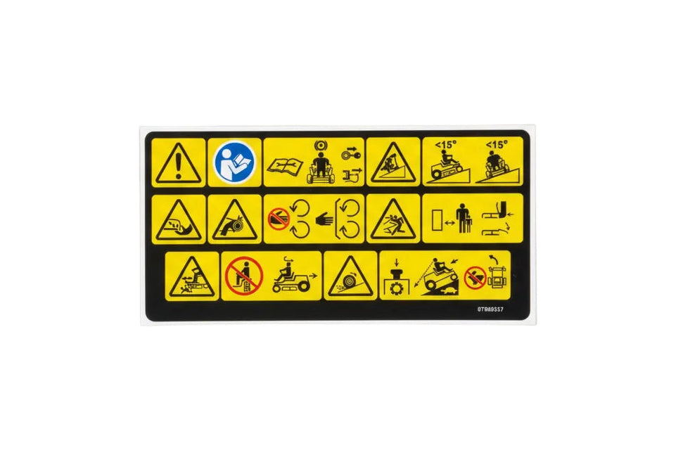 07800537 – Main Safety Decal (Gravely / Ariens Genuine OEM Part)