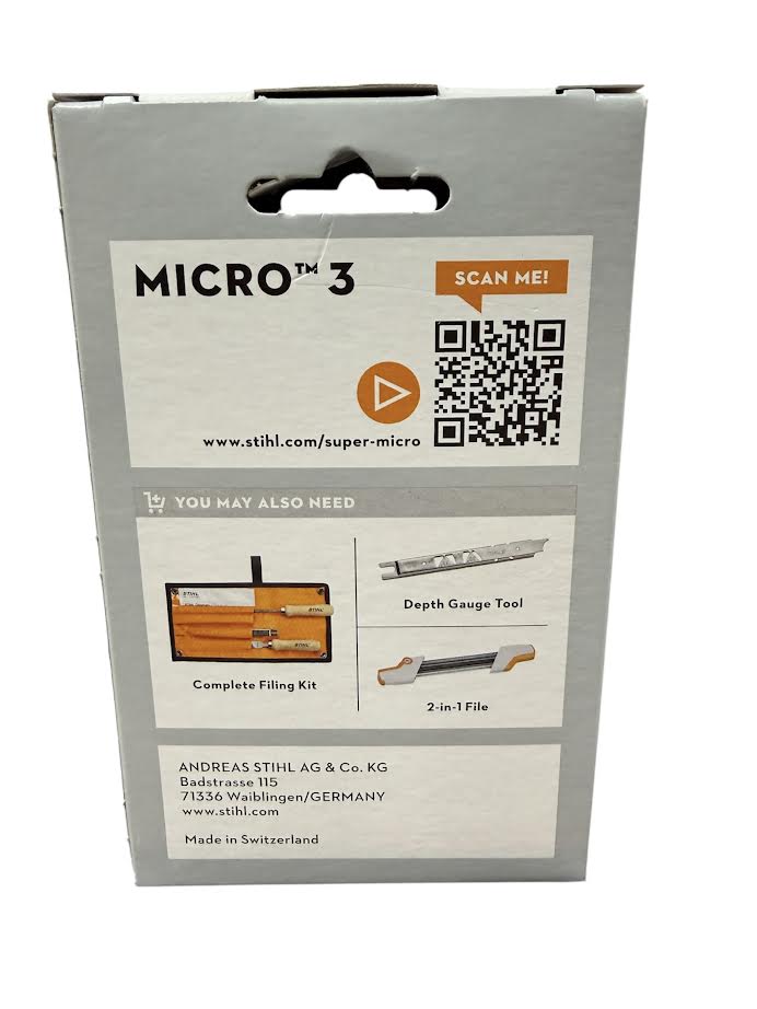 3689 005 0081 Stihl 26RM3 Rapid Micro .325" Chainsaw Chain — 81 Drive Links Semi-Chisel Low Kickback Genuine OEM Part