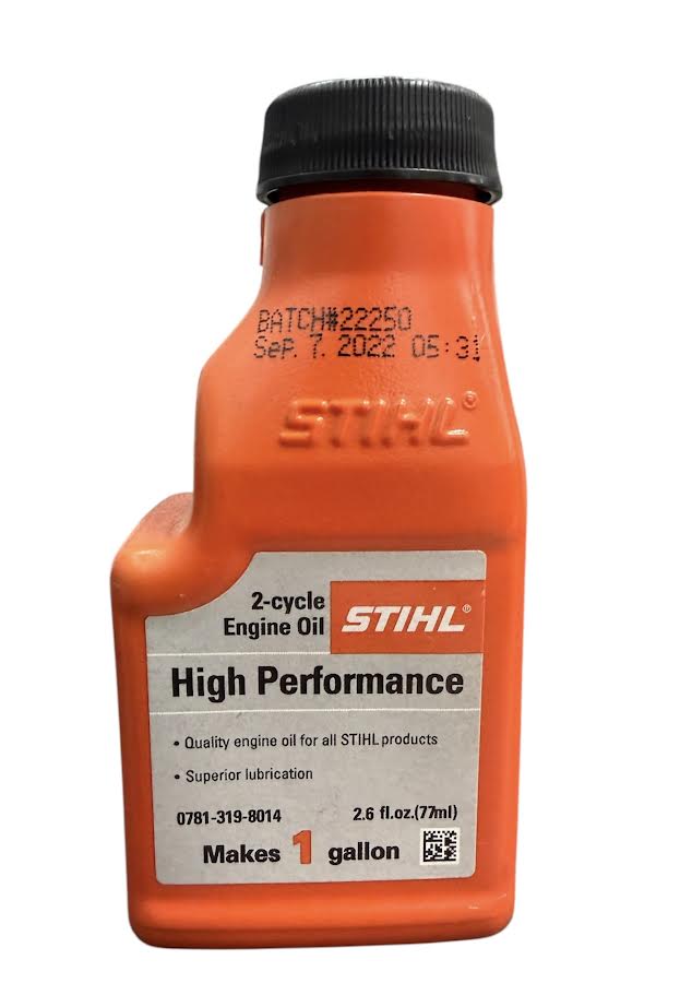 0781 319 8014 – 2-Cycle Engine Oil, 1 Gallon + 2.6 oz, Orange Bottle – STIHL Genuine OEM