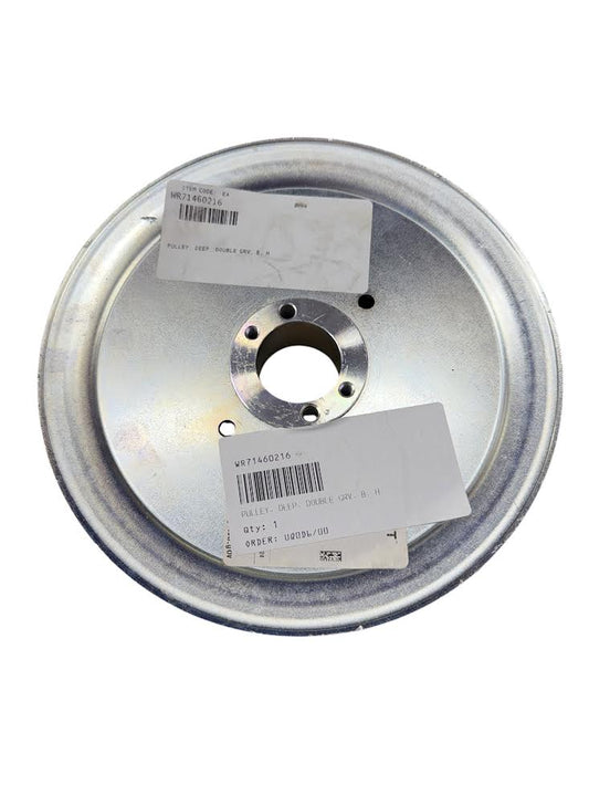 71460216 – Pulley, Deep, Double Groove, B Section, H Bushing x 7-5/16" – Wright® (Genuine OEM Part)