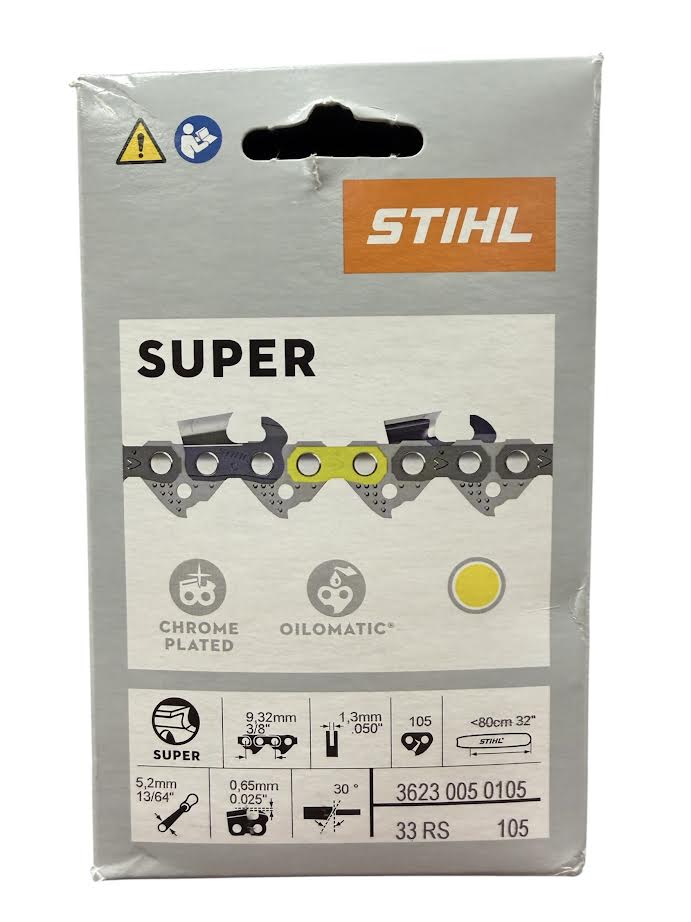 3623 005 0105 Stihl 33RS 32" Chainsaw Chain — 105 Drive Links Rapid™ Super Genuine OEM Part