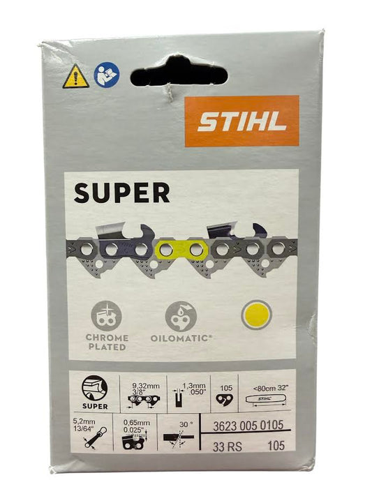3623 005 0105 Stihl 33RS 32" Chainsaw Chain — 105 Drive Links Rapid™ Super Genuine OEM Part