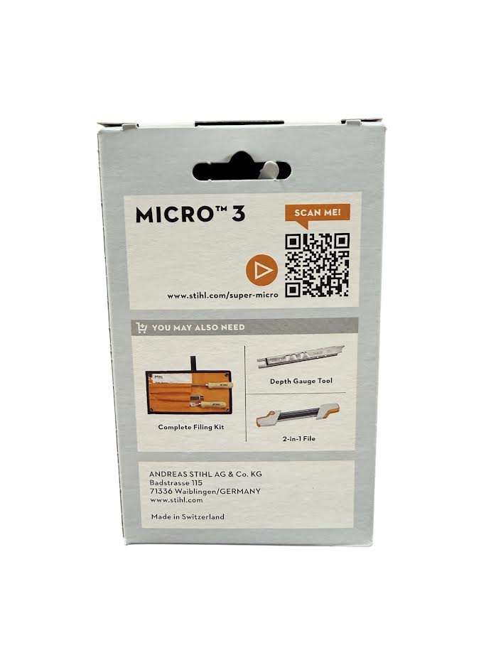 3689 005 0074 Stihl 26RM3 Rapid Micro .325" Chainsaw Chain — 74 Drive Links Semi-Chisel Low Kickback Genuine OEM Part