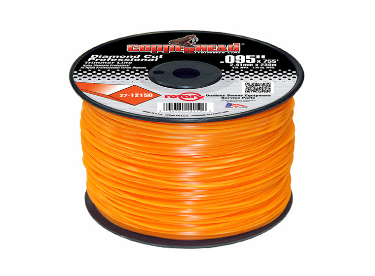 12150 – Rotary Trimmer Line .095" Diamond 3 lb Spool (Orange)