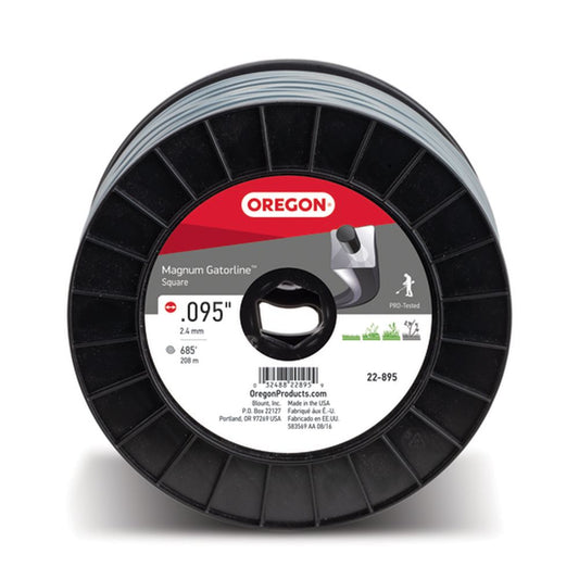Oregon 22-895 Magnum Gatorline Square Trimmer Line | .095" 3 lb Spool Professional String Trimmer Line
