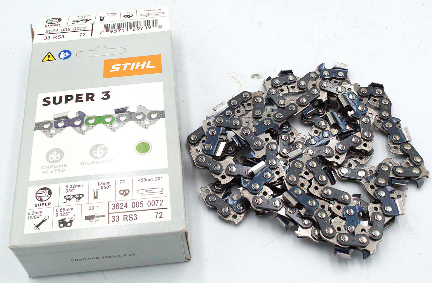 3624 005 0072 – STIHL 33RS3 72 Rapid Super 3 Chainsaw Chain (Genuine STIHL OEM Part)