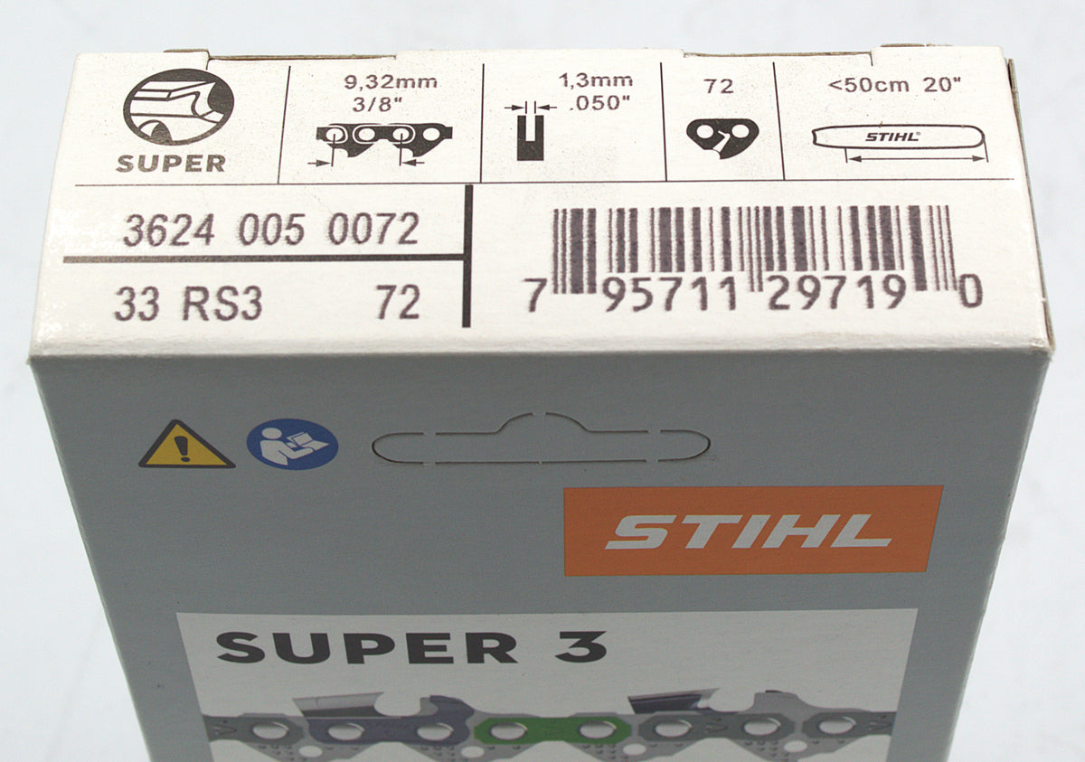 3624 005 0072 – STIHL 33RS3 72 Rapid Super 3 Chainsaw Chain (Genuine STIHL OEM Part)