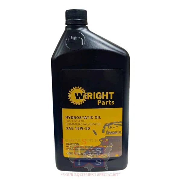 36490013 – Wright Premium Hydrostatic Oil 15W-50, 1 Quart (Full Synthetic Hydraulic Drive Oil)