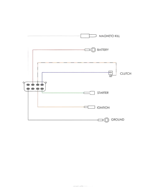 53490076 – Wright Kawasaki Electric Engine Pigtail Harness (OEM-Spec)