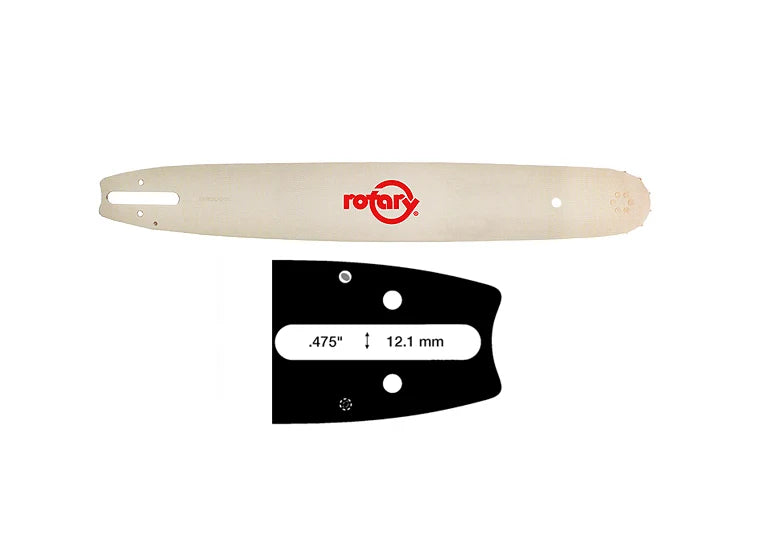 9732516 – Rotary 16" Pro S Guide Bar, 3/8" STD Pitch, .050" Gauge (Replaces D025 Mount)