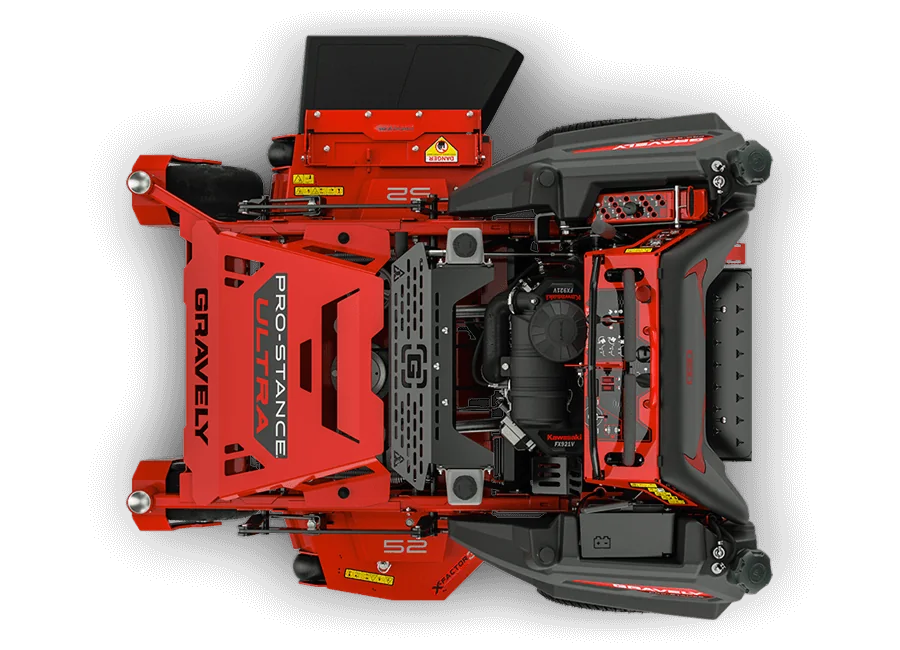 Gravely Pro-Stance® ULTRA 52 Stand-On Lawn Mower – 35 HP Kawasaki FX1000V, 52" X-Factor® 3 Deck (Model 994173)