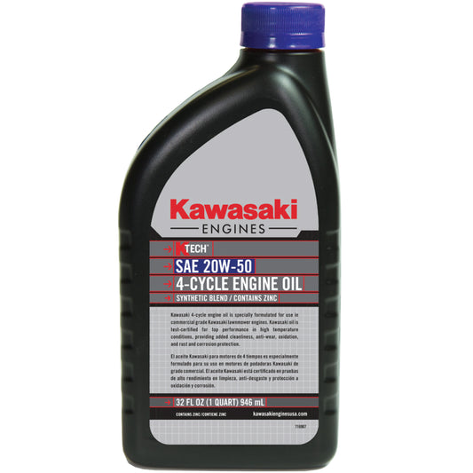 99969-6298 – Kawasaki 20W-50 Engine Oil (1 Quart) Genuine OEM Premium 4-Cycle Engine Oil