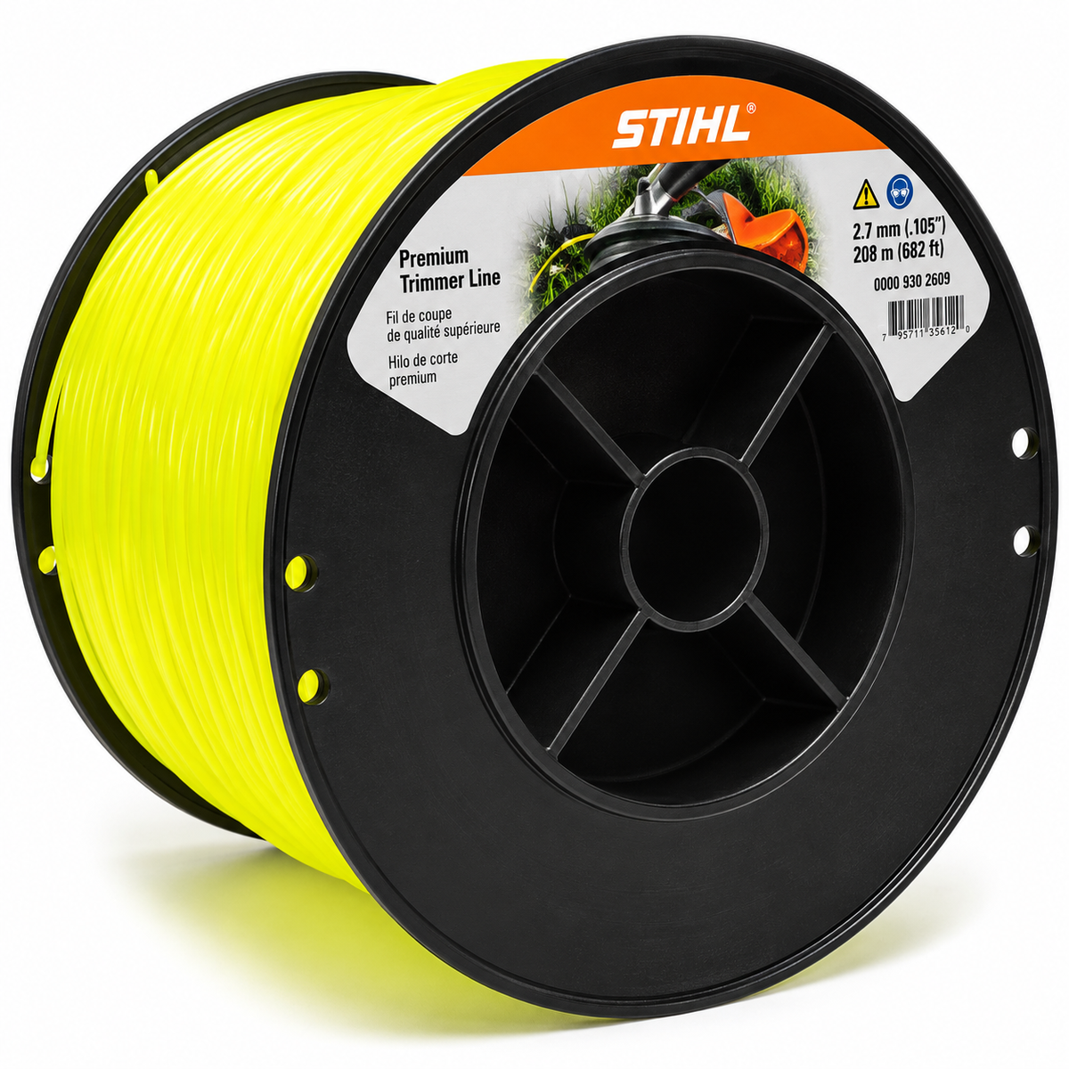0000 930 3405 – Stihl X-Shaped Trimmer Line .105″ (5 lb Spool, Genuine OEM)