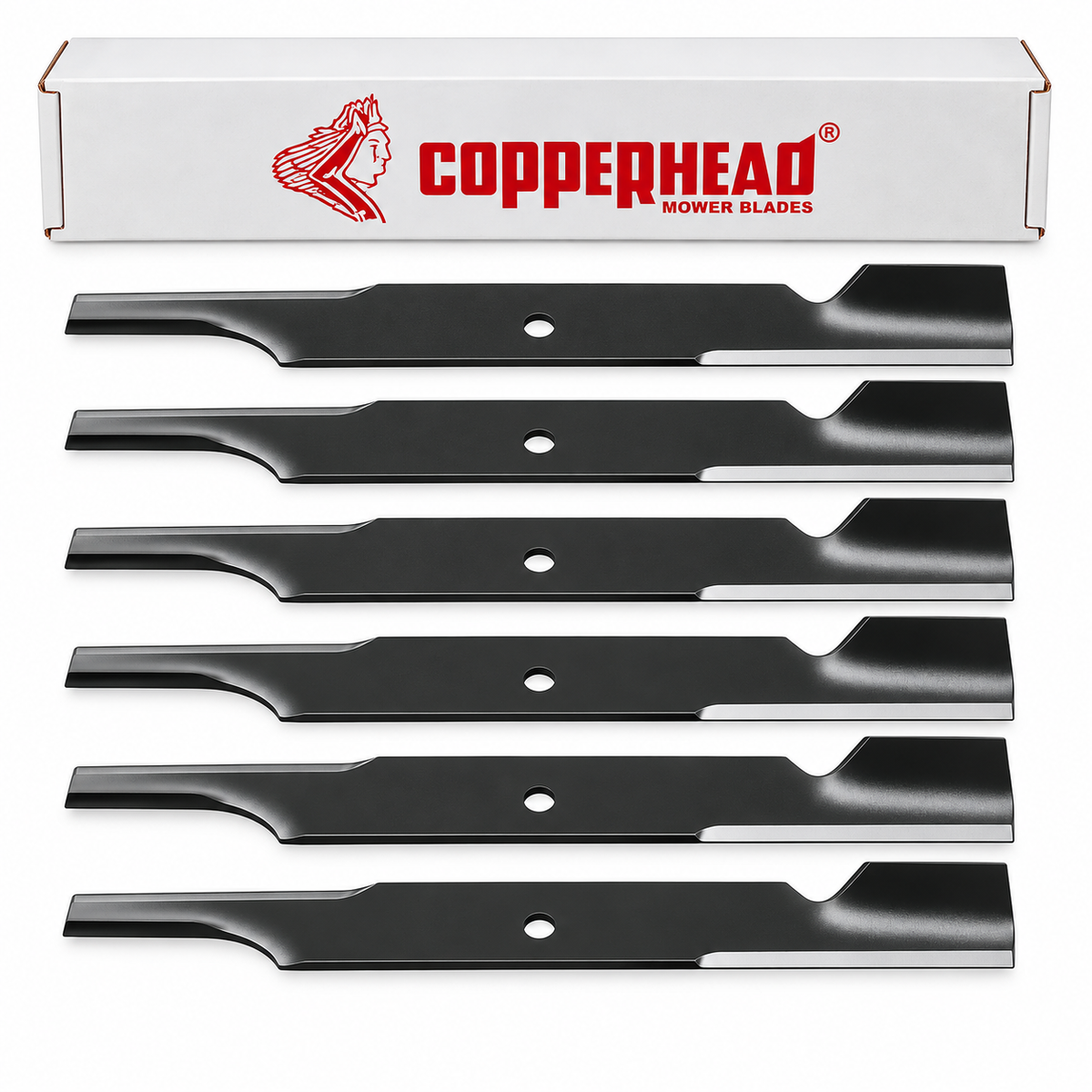 133-2175 – Toro Hi-Flow Rotary Mower Blades, 18.0 Inch (6-Pack) for 52-Inch Deck (Genuine Toro OEM Part)