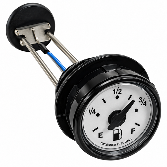 45410030 Fuel Gauge – 11" White Face Replacement Fuel Level Gauge