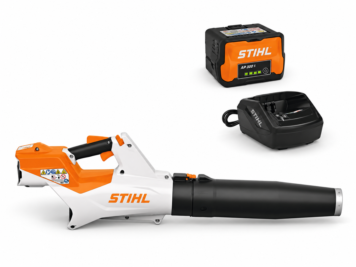 STIHL BGA 60 Battery Blower Kit with AK 30 S Battery &amp; AL 101 Charger – Powerful Cordless Leaf Blower for Homeowners