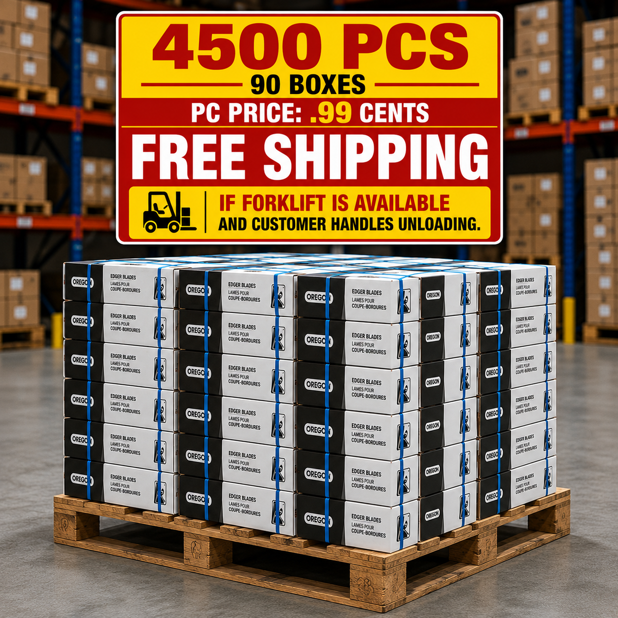 40-139 Oregon Edger Blades 4,500pcs (Bulk Promotion Deal)