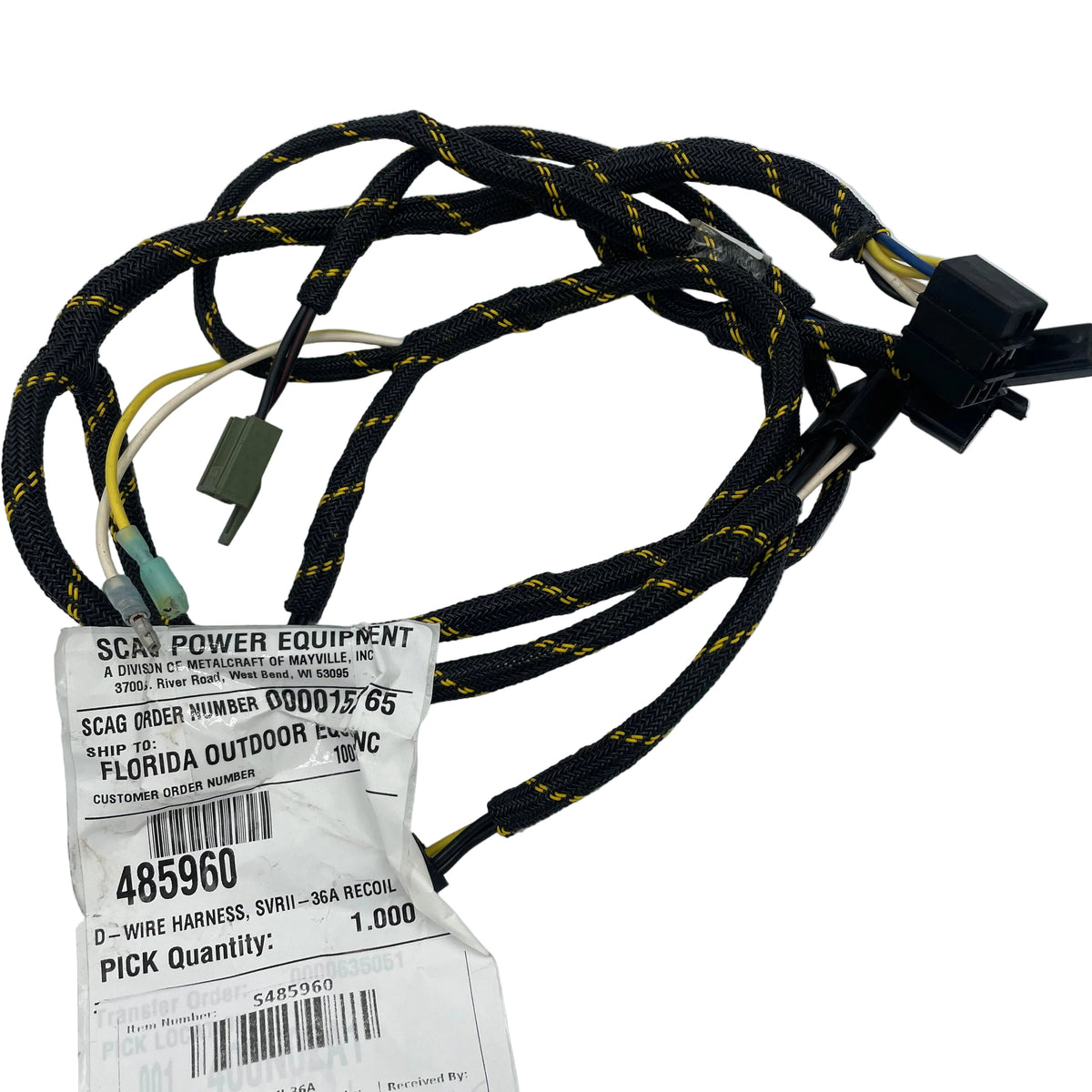 Scag S485960 Wire Harness – Genuine OEM SVRII-36A Recoil Start Wiring Harness