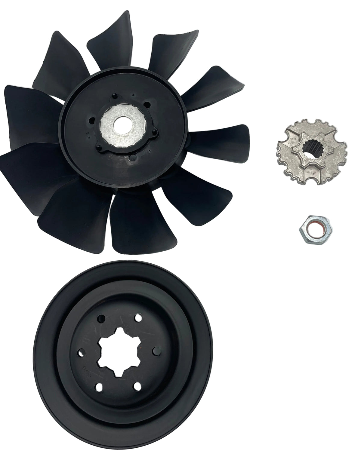 Hydro-Gear 72659 Fan &amp; Pulley Kit | Genuine OEM Cooling Fan and Pulley Kit for Hydrostatic Transaxles